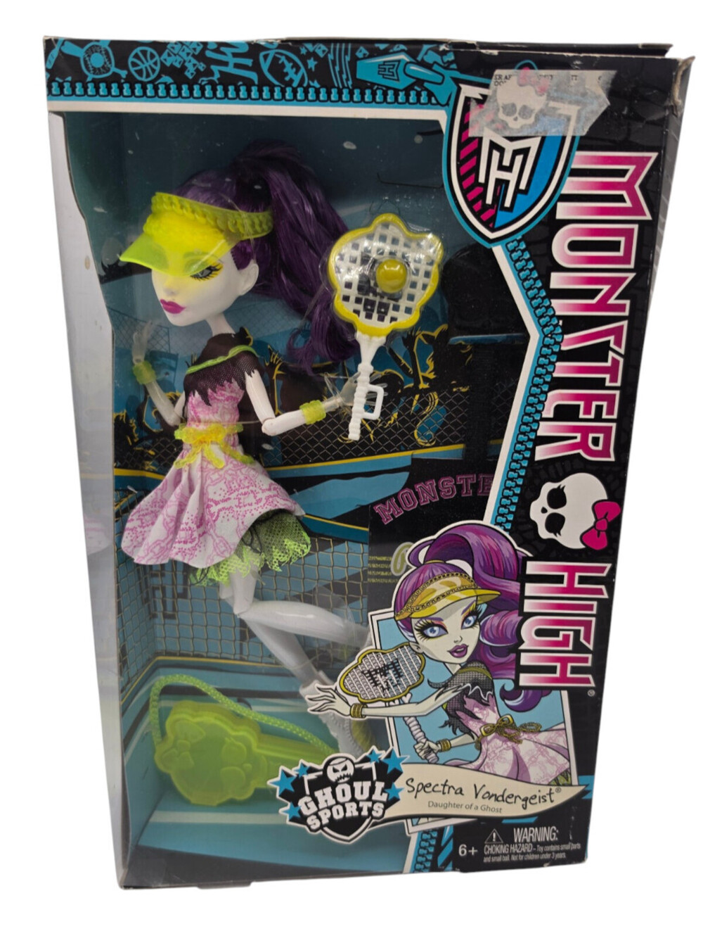 NIB Monster High Spectra Vondergeist Ghoul Sports Doll (2013) - Minor Box Damage